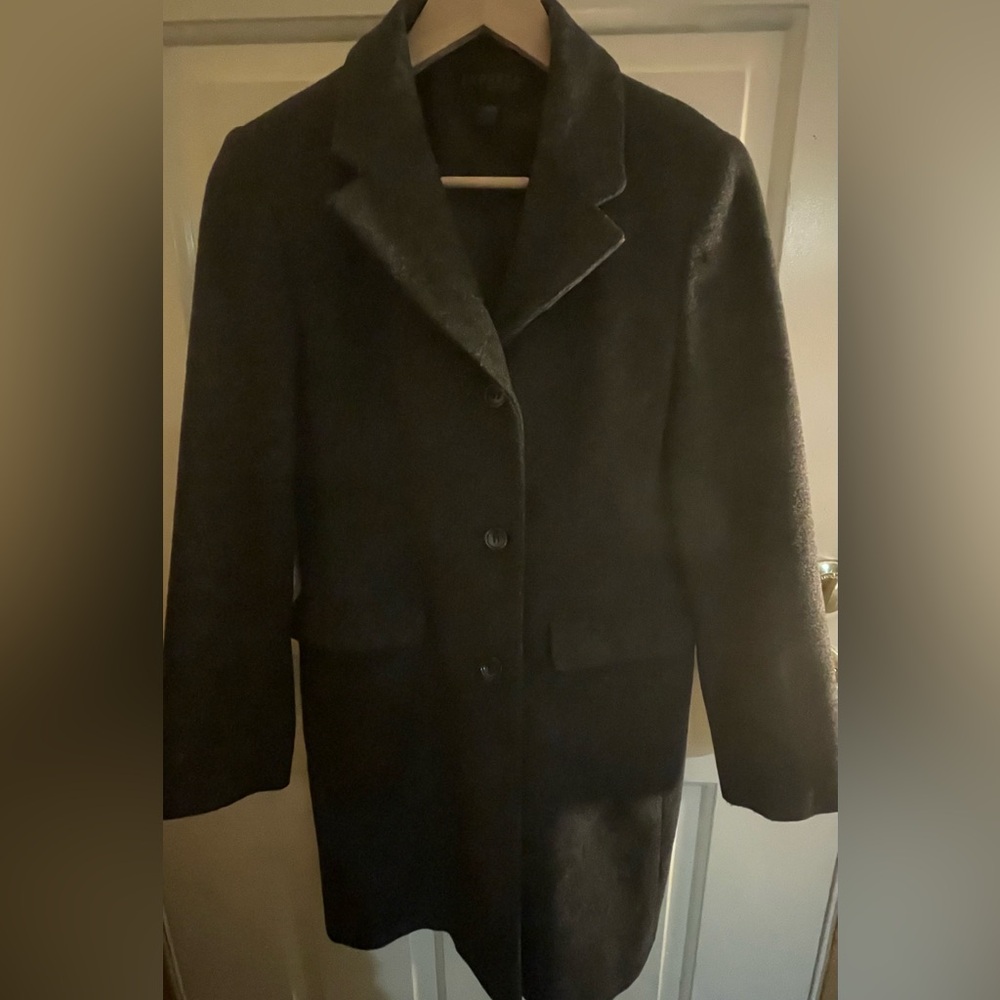 Express Charcoal Trench Coat